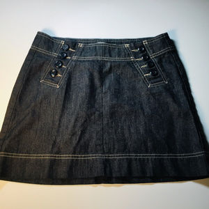 Gap Jeans Button Front Denim Mini Skirt Size 4